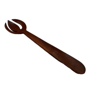 Unbranded Wooden Salad Brown 12" Long Spoon. Pre-owned